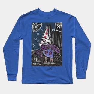 Collage and drawing by oil pastel Long Sleeve T-Shirt